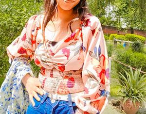 Flower Print Top