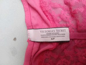 Victoria &#39;s Secret Pink Lace Trim Briefs