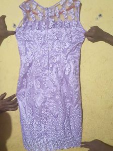 Lavender Floral Dress