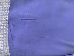 Lavender Resham Work Saree With Georgette Quality