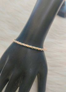 925 Elegant Twisted Bracelet Wth Hallmark