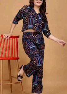 Printed Co-ord Set - Stylish & Trendy