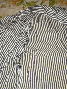Long Strip Shirt/ Shrug