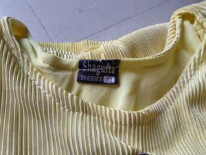 Vintage Yellow Plisse Set
