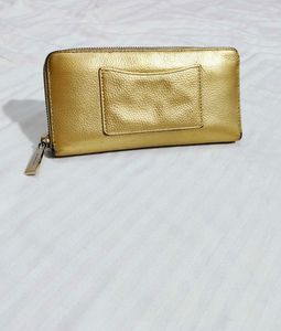 Michael Kors Pale Gold Continental Leather Wallet