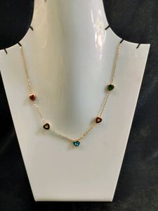 Multi Colour Heart Necklace