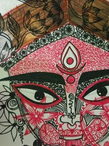 Durga Maa Hand Sketch