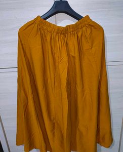 Mustard Ethnic Skirt Plazo