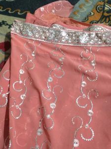 Heavy Sequence Saree With Stitched Blouse