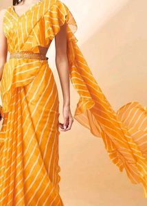 Elegant Striped Saree