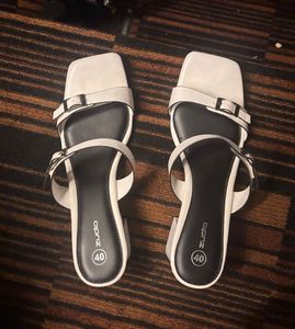 “Zudio” Buckled Sellier Block Heels