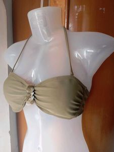 Olive green bra