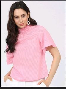 *Steal Deal *Pink Striped Stylish Top By Tokyo