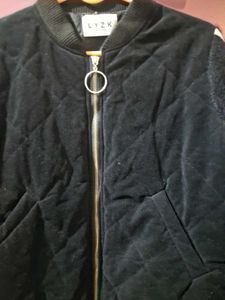velvet puffer jacket
