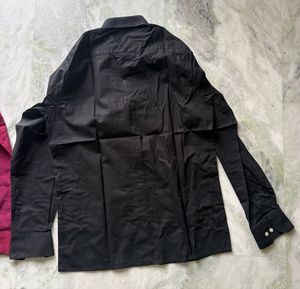 Peter England Black Shirt