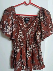 Rust Orange Top