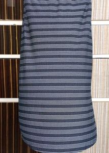Striped Slit Long Skirt