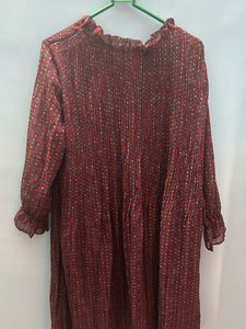 Cotton blend Midi Dress
