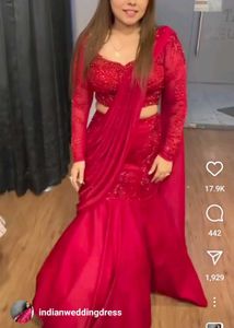Fish Cut Ready To Wear Saree