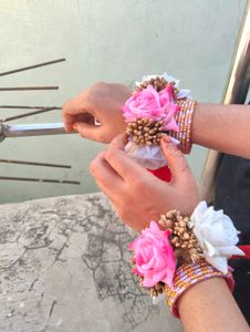 Floral Bangle Bracelet