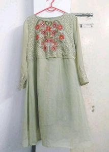 Embroidered Georgette Kurta
