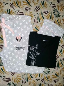 Night Pajama Black Tshirt