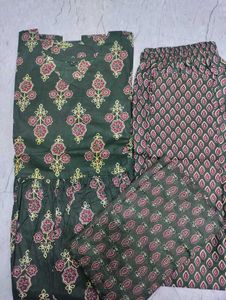 Women Printed Flared A-Line Kurta with Pant😍