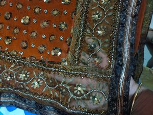 beautiful sequence saree