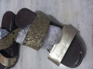 Golden Brown Gletter Heels