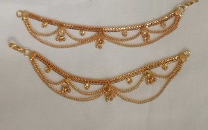 Gold-tone Kamarbandh Pair
