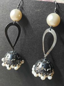 Pearl Jhumka Earrings