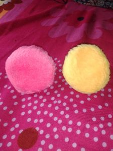 Big Powder Puff(1 Pair/2 Piss/Yellow&amp;Pink)🤫