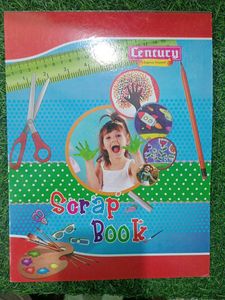 Combo Of Scrap Book, Scissors,Tape, Colour Sheet