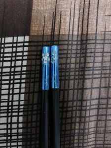 Traditional Chopsticks With Beautiful Flower Design On Top