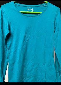 Stylish Teal Long Sleeve Top