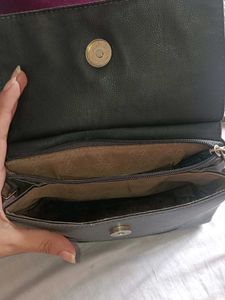 Baggit Olive &amp; Brown Satchel