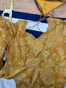 wedding season sale 🎉🎉Elegant Mustard Kurta Set