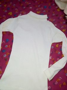 White With Colourful Poncho