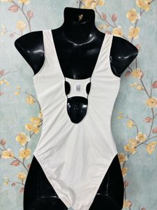 White Fitted Bodysuit