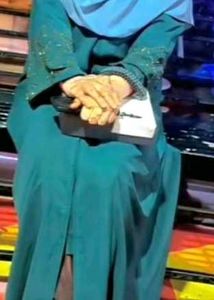 Elegant Green Abaya Burkha Hijab girls duppata