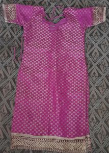 Pink Embroidered Kurta