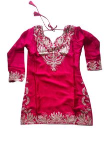 Red Sharara Kurta Set