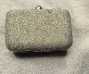 Sparkly Silver Clutch
