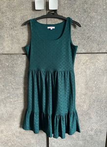 Ginger Eyelet Ruffle Hem Dress