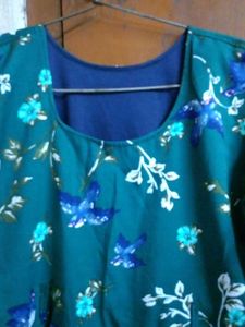Floral Teal Dress