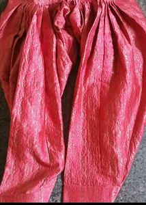 Red Embroidered Kurta Set
