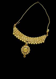 Elegant Pearl &amp; Gold Bridal Necklace