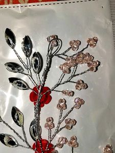 Red Floral Hair Accessory