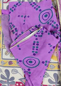Beautiful Magenta Saree With Gota Patti Border