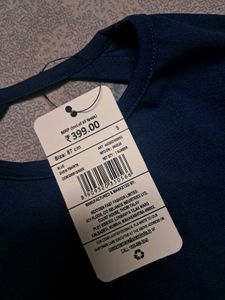 Blue Long Sleeve top for gym